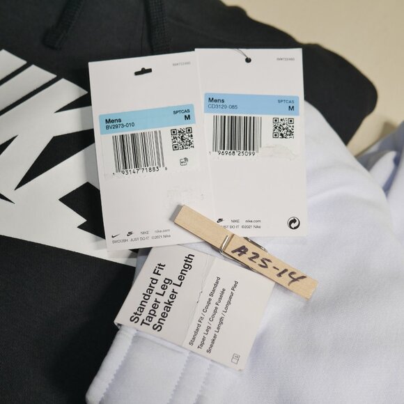 Nike Club Mens 2 Piece Sweatsuit Fleece Tracksuit Football Grey/Black Gift Set - Picture 3 of 13